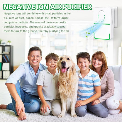 8Pack Air Ionizer Plug In Air Purifier with Negative Ion Generator,Air Ionizers for Dust Mites Plug in,Quiet Mini Air Freshener for Bedroom,Office,Basement,Air Purifiers for Odor,Pets Smell,Dust,Smoke