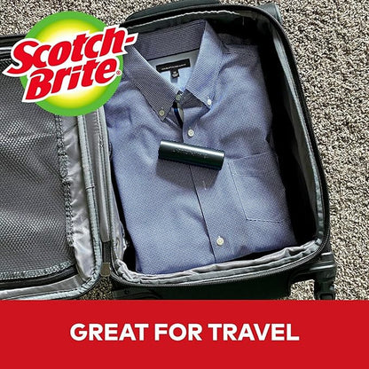 Scotch-Brite Mini Travel Lint Roller, Works Great On Pet Hair, 30 Sheets