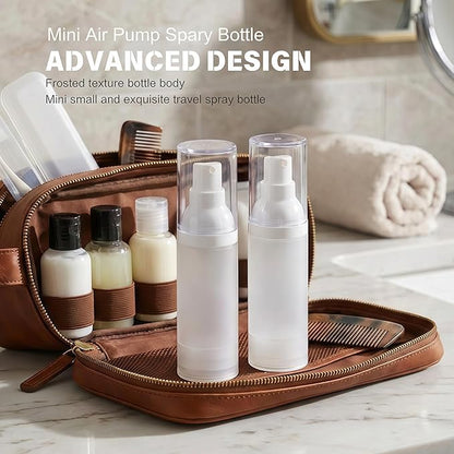 1oz/30ml-Small Spray Bottle 360° Angle Work, Portable Refillable Leak Proof Travel Mini Spray Bottle.For Perfume Toner Hair spray Facial Moisturizing 【1oz/30ml-(Pack of 2) & Spary Bottle】