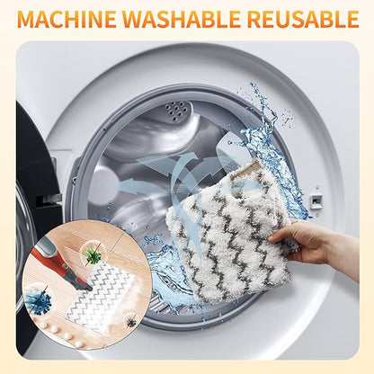 steam mop pad for Shark Lift-Away pro Genius steam mop Replacement Pads S3973, S3973D, S3973WM,3972 S5002Q, S6001W, S6002Contactless dust-Proof Grip Washable Replacement mop Pads（3pcs ）