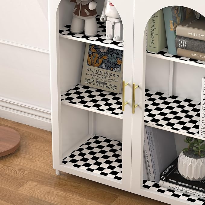 Modern Peel and Stick Wallpaper Black and White Mosaic Checkered Contact Paper 17.7"x393" Self Adhesive Lattice Wallpaper Removable Decorative Wallpapers for Bedroom Countertops Cabinet Vinyl Roll