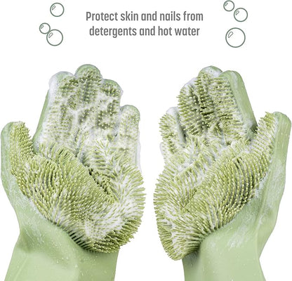 Goodful Silicone Kitchen Rubber Gloves, Oversized, Reusable, Waterproof