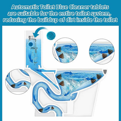 G · PEH Toilet Blue Cleaner Tablets: 108 Pack Automatic Toilet Bowl Cleaner Tablets, Multipurpose Bathroom Cleaners Drop in Tank for Bathroom Freshening Smell & Effective Cleaning