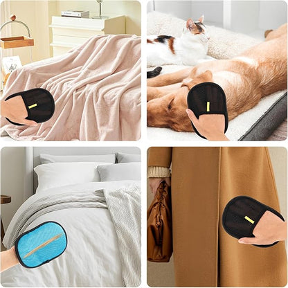 Pet Hair Removal Glove, Easy to Use， Electrostatic Pet Hair Remover, Reusable