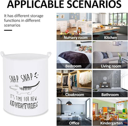 Collapsible Laundry Basket in Bedroom Waterproof Laundry Hamper in Bathroom Large Laundry Bag in College Dormitory Cloakroom Livingroom Nursery Organizer Toy Bin
