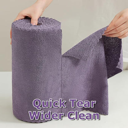 Jessy Home 80 Pack Microfiber Cleaning Cloth Roll Reusable Paper Towels 12"x12" Tear Away Cloth, Microfiber Towels for Cars, Wash Cloths, Lint Free Rags for House, Kitchen,Window,Cleaning Supplies