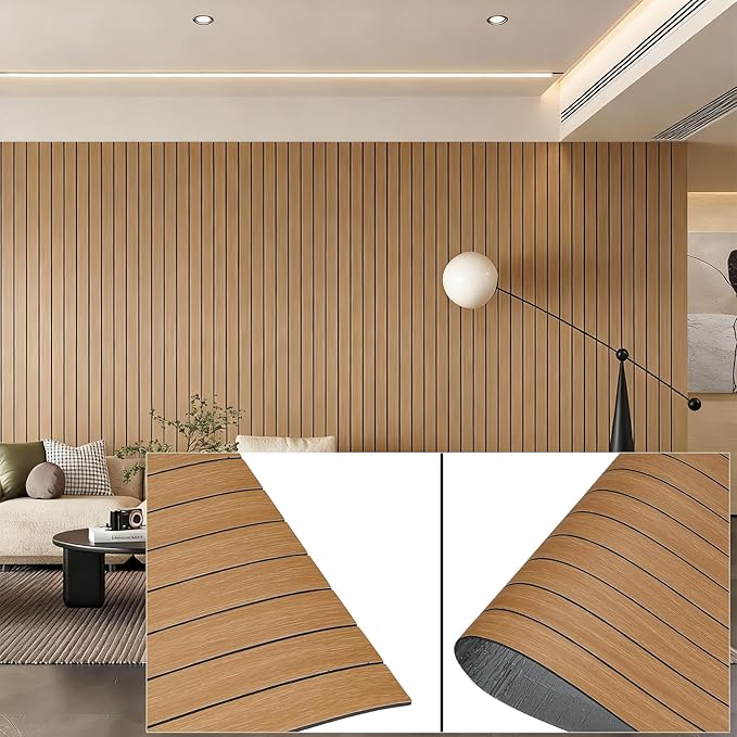 3D Wall Panels Peel and Stick – 15.74"x24FT PVC FauxWood Grain Texture, Self Adhesive Waterproof Wall Covering, DIY Accent Wall, Sofa Background Backsplash & Modern Home Decor, Covers 31.5 sq.ft
