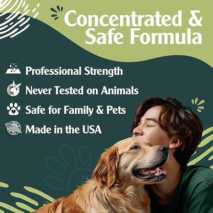 Sprinkle & Sweep: Pet Stain & Odor Enzyme Spray - 32oz - No Scrubbing Concentrated Formula, Dog & Cat Urine & Mess Destroyer, Carpet Spot Cleaning