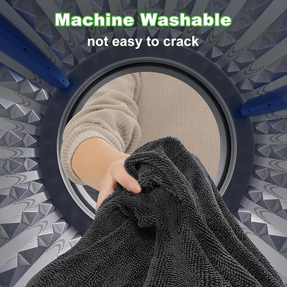 JOYMOOP Microfiber Towels for Cars, 35.4" x 23.6" Car Drying Towel, Dark Gray Reusable Car Towel, Quick Drying Car Microfiber Cleaning Cloth for RVs, SUVs, Trucks