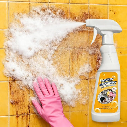 16.9 Fl Oz Heavy Duty Degreaser Cleaner Spray, Kitchen Foam Cleaner, Kitchen Heavy Oil Stain Cleaner, degreaser for stoves and ovens, Grime, And Stains On Microwave & Oven & Stove Top