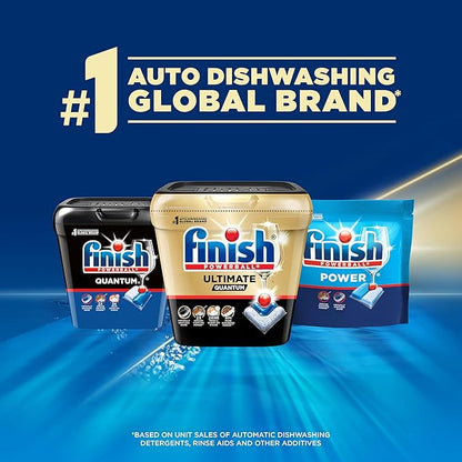 Finish Ultimate Quantum Dishwasher Pods, New & Improved Formula, Dishwasher Detergent Dish Soap, Removes Burnt-On & Dried-On Stain, Degreasing & Scrubbing Power, 47 Count