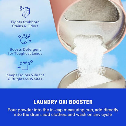 BLUELAND Laundry Essentials Kit, Spring Bloom - Plastic-Free Laundry Detergent Tablets, Oxi Booster, and Reuseable Natural Wool Dryer Balls