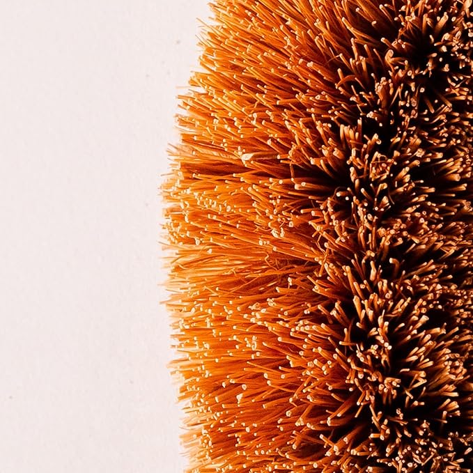 Pack of 3 Tawashi Vegetable Scrub Brush,100% Natural Coconut Coir Fiber VegetableBrush, Ideal for Fruit Scrub, Kitchen Cleaning Needs, Kamenoko Japanese Design