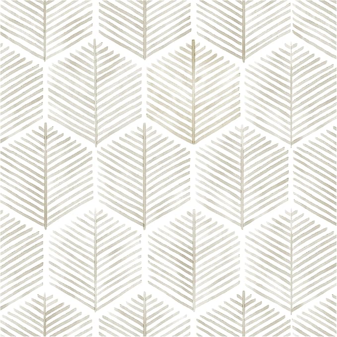 Modern Peel and Stick Wallpaper 17.3''×78.8'' Self Adhesive Wallpaper Boho Contact Paper Beige and White Geometric Wall Paper Removable Decorative Wallpapers for Bedroom Bathroom Cabinets Decor Vinyl