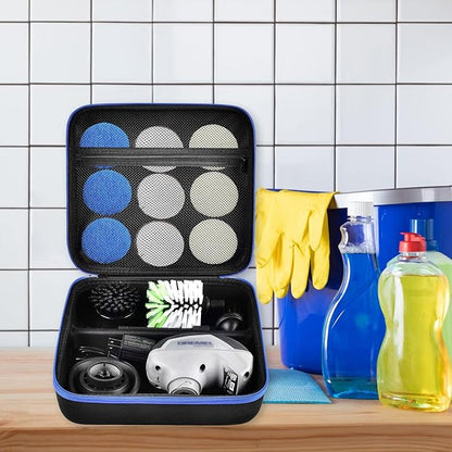 PAIYULE Case for Dremel Versa Power Scrubber Kit Cleaning Tool PC10-07/ PC360-5 Grout Brush, Bathroom Shower Scrub Kitchen & Bathtub Cleaner Holder for More Kinds Spin Scrubbers, Sponge Pads(Box Only)