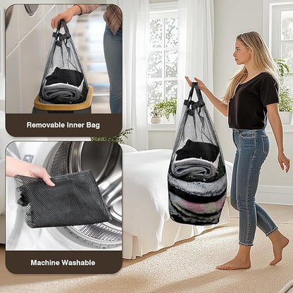 75L Slim Laundry Hamper with Lid, Dirty Clothes Hampers for Laundry, Collapsible Laundry Baskets for Small Spaces, Bedroom, Bathroom, Laundry Room, Dark Grey