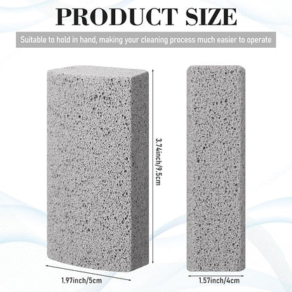 Loopeer 2 Pcs Pet Hair Remover Pumice Stone for Dog Cat Hair Removal Cleaning Pet Fur Stone 6 Inch Dog Fur Cleaning Tool for Car Interior Bedding Carpet Couch Furniture(3.74 x 2 x 1.6 in)