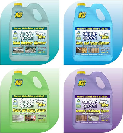 Oxy Solve House and Siding Pressure Washer Cleaner - Removes Stains from Mold & Mildew on Vinyl, Aluminum, Wood, Brick, Stucco - Concentrate 1 Gal.