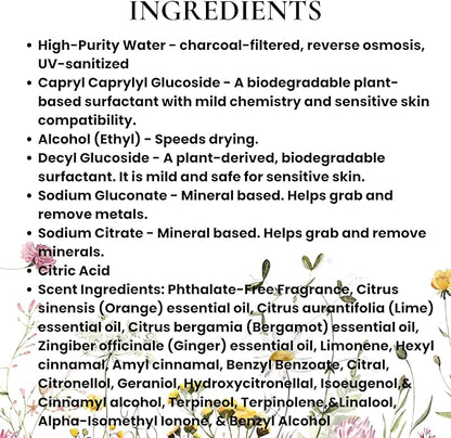 Rustic Strength Lots of Purpose Spray Cleaner, Wild Flowers, 16 oz