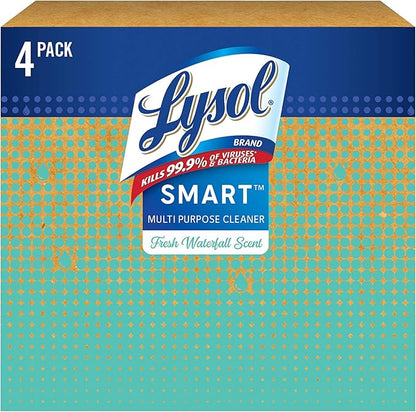 Lysol Smart Refill Cartridges, 4 x 0.195FL.OZ (5.76mL) (Pack of 4) Fresh Waterfall