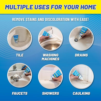 X-ALL Mold Stain Remover – Heavy Duty Cleaner for Bathroom Grout, Tile, Shower & Washing Machine Seal, 150g