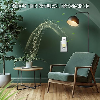 Citronella Plug in Air Freshener Refills, Lemongrass Fragrance, Scented and Essential Oils for Home and Bathroom, Indoor Outdoor, 3 Count, Compatible with Air Wick, Compatible with Glade