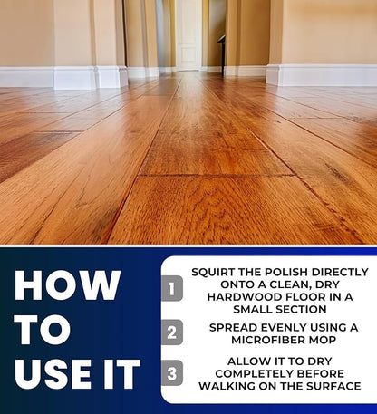Bona Hardwood Floor Polish Acrylic Base High Gloss 32 oz Bundle with Microfiber Cloth - Wood Floor Polish for Shining and Protecting Floors - Polish for Hard Surface and Hardwood Floors - (3 Items)