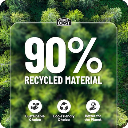 Heavy-Duty Trash Bags – 120 count, 18 Gallon Black, Ultra Thick Drawstring Garbage Bags – Leak-Resistant for Home & Commercial Use, Big Trash Bags, Made in USA