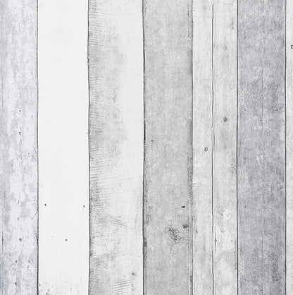 Dimoon 197''x17.7'' Wallpaper Shiplap Thicken White Grey Wood Peel and Stick Wallpaper Gray White Wood Contact Paper White Wall Paper Removable Self Adhesive Shelf Drawer Liner Vinyl Roll