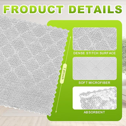 12 Pcs Multipurpose Wire Dishwashing Rag, Upgraded Double-Layer Non-Scratch Wire Dish Cleaning Cloths, Reusable Steel Scrubberfor Kitchen, Cookware, Sinks, Stove Tops, 10"x10"