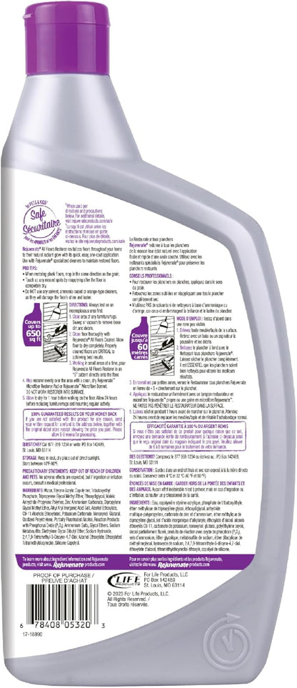 Rejuvenate All Floors Restorer Fills Scratches, Shines And Protects All Floor Types, Including Hardwood, Laminate, Vinyl And Tile, 32 Ounces, 6 Pack