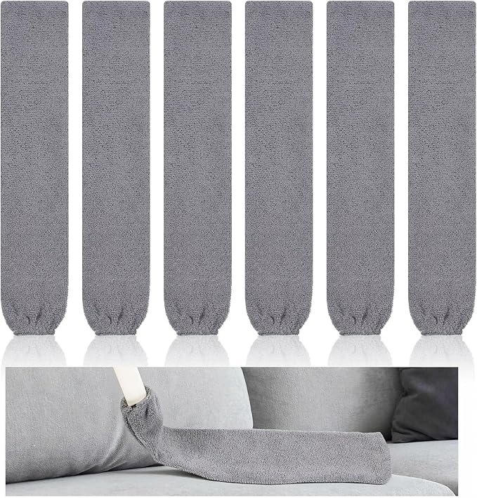 6pcs Gap Duster Covers Retractable Gap Dust Cleaner Cloth Flexible Refill Microfiber Cleaner Covers Reusable Washable Gap Dusting Cloth for Cleaning Under Refrigerator Sofa Couch Bed Furniture