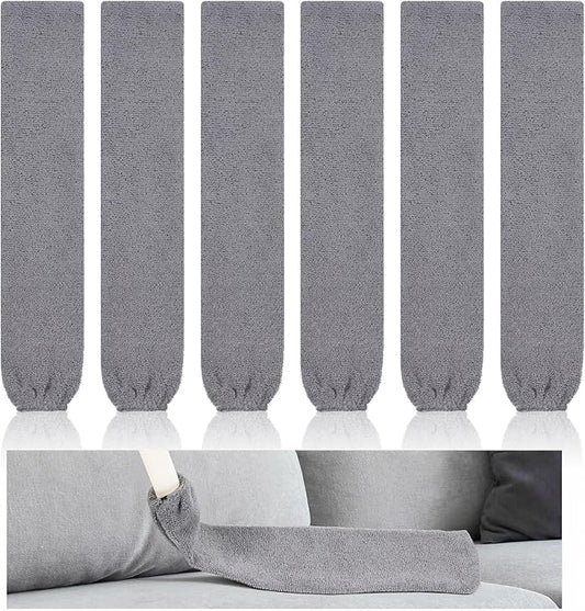 6pcs Gap Duster Covers Retractable Gap Dust Cleaner Cloth Flexible Refill Microfiber Cleaner Covers Reusable Washable Gap Dusting Cloth for Cleaning Under Refrigerator Sofa Couch Bed Furniture