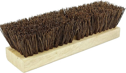 Weiler 44026 Heavy Duty Deck Scrub Brush with Natural Palmyra Bristles for Wooden Decks, Conrete Patios, and Other Rough Surfaces