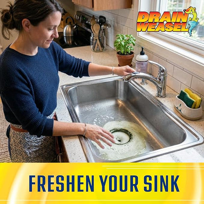 Garbage Disposal Pods Cleaner and Deodorizer, Sink Odor Eliminator with Foaming Action, Septic-Safe Enzyme Formula, Fresh Lemon Scent, Pack of 5