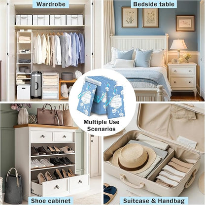 SCENTORINI Scented Sachets for Drawers and Closets, Fresh Linen Scent 14 Pack, Sachets Bags, Closet Freshener Sachet for Wardrobe, Cupboard, Luggage, Handbag, Suitcases, Small Space