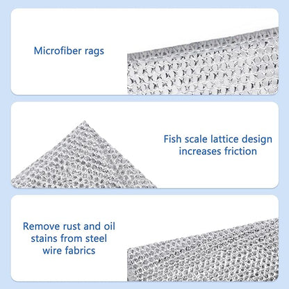 30PCS Non Scratch Wire Dishcloth Steel Wool Scrubber Scrub Pads - Kitchen Dishwashing Rag Sets Bathroom Home Essentials Towels Cleaning Pads Supplies,For Dishes Sinks,Stove Top Dish Cloths Gadgets