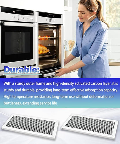 2-Pack Microwave Oven Charcoal Filter Fits for Samsung Model Numbers ME19R7041FS,W,B,T/AA, ME19R7041FS,W,B,G/AC,and More