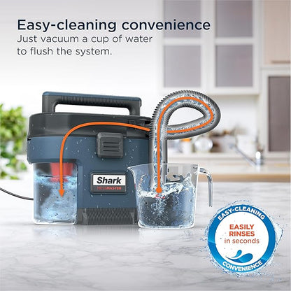 Shark VS101 MessMaster Portable Wet Dry Vacuum, 1 Gallon Capacity, Corded, Perfect for Pets & Cars, AnyBag Tech, Self-Cleaning, Ultra-Powerful Suction for Tough Wet & Dry Messes, Blue