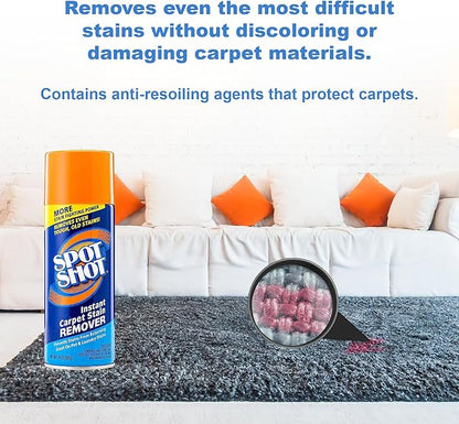 Spot Shot Instant Carpet Stain Remover Aerosol 14 oz can - 2 Pack