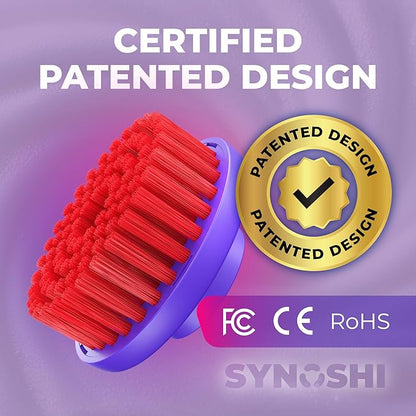Synoshi PRO Round Brush Set (2 Units) for Electric Spin Scrubber Brush for Bathroom, Shower, Floor and Tiles. Electric Spin Scrubber Heads for Cleaning