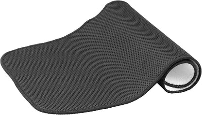 iDesign iDry Fabric Mini Kitchen Countertop Absorbent Dish Drying Mat , 18" x 9" - Black