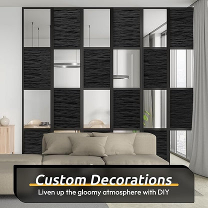 rabbitgoo Blackout Window Film, Sun Light Blocking Window Black Out Cover for UV Reduction, Removable Tint Room Darken Heat Control Frosted Glass Sticker for Home, Black, 29.5 x 78.7 Inches