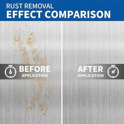 Stainless Steel Rust Stain Remover & Cleaner, Rust Spot Stain Remover for Stainless Steel Appliances and Furniture - Ideal for Grill, Fridge, Knife or Pan & more - 3.72 Fl Oz