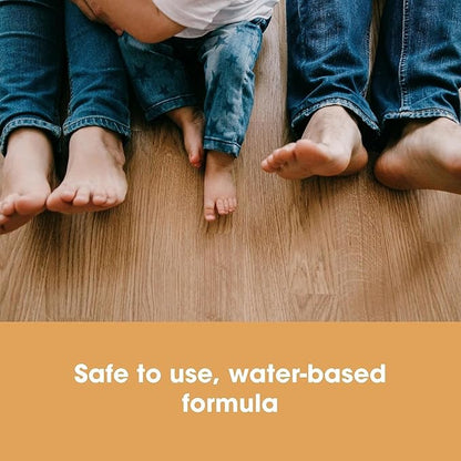 Furniture Clinic Wood Floor Polish | 1700 Sq Ft Coverage | Polishes to a Glossy Finish | Protects Against Stains & Fills Scratches | For All Types of Wood Flooring | 17oz/500ml