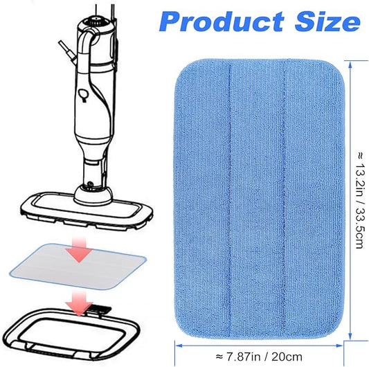 8 Pack SM2050 Replacement Steam Mop Pads Compatible with Kenmore SM2050 2-in-1 Steam Mop Hard Floor Cleaner, Reusable & Washable Microfiber Cleaning Pads floor cleaning, Replaces Pad Model: KP1010