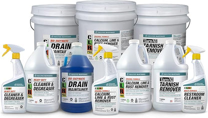 CLR PRO Calcium, Lime and Rust Remover, 1 Gallon Bottle (Pack of 2)