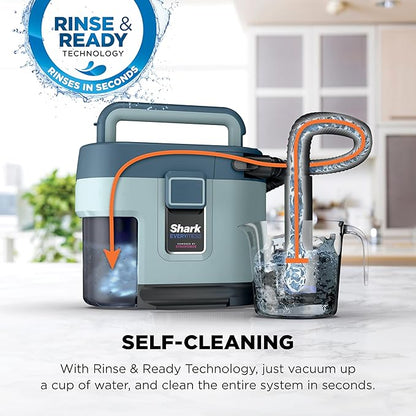 Shark EveryMess Ultra-Powerful 3-in-1 Wet Vac, Dry Vac, & Stain Eliminator with StainForce Technology, Perfect for Homes, Pets, and Cars, 3 Accessories and Cleaning Solution, Gray, VX101