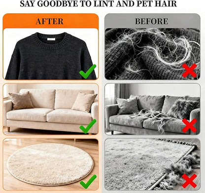 Pet Hair Remover,Static Electricity Grooming Mitt Tool,Machine-Washable for Dog Cat Hair Effortless Lint & Fur Remover for Couch,Carpet,Furniture & Car Seat（2PCS ）