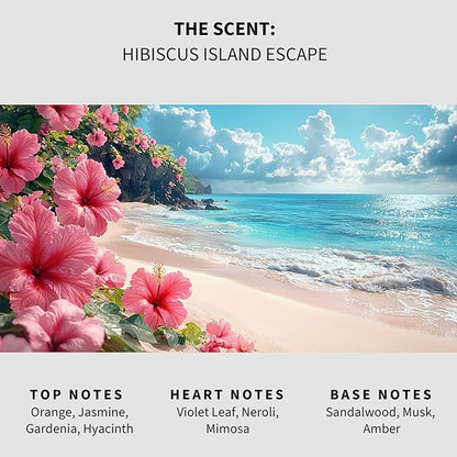 Lapew Hibiscus Island Scented Mop Soap - Luxury Floor Cleaner Concentrate for Mopping Tile, Laminate, Vinyl & Hardwood | Streak-Free, Low-Foam | 36 oz